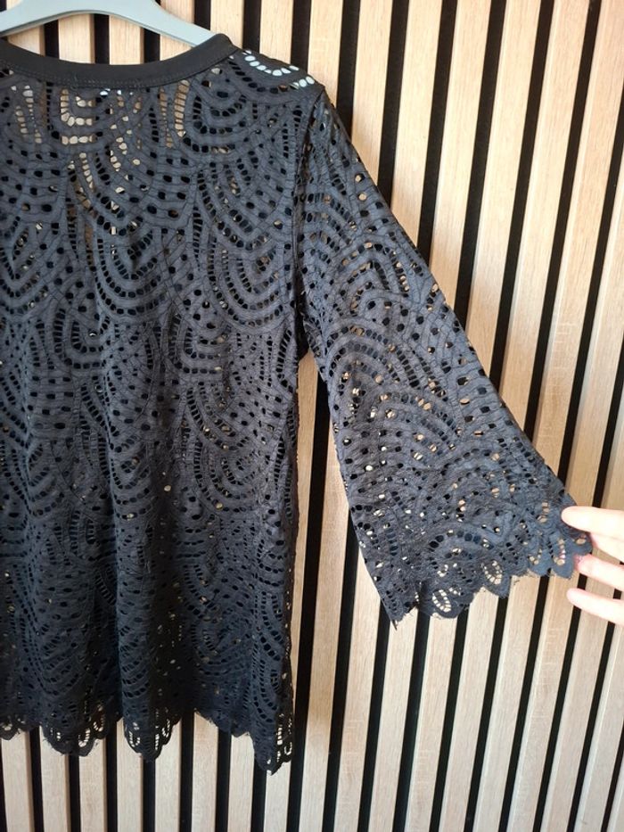 Haut blouse noire chic Moody's T 38 - photo numéro 10