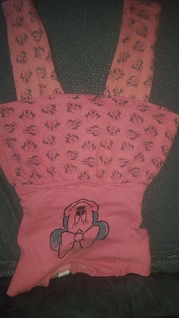 Ensemble robe et caleçon rose minnie .