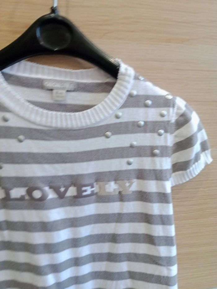 Robe pull manches courtes fin - Fille - 8 ans - photo numéro 3