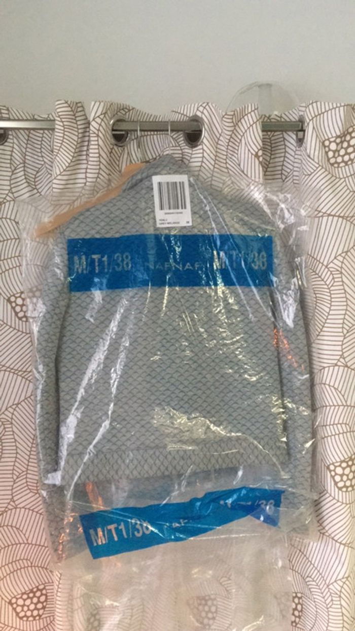 Veste imprimé bleu et gris naf naf - photo numéro 2