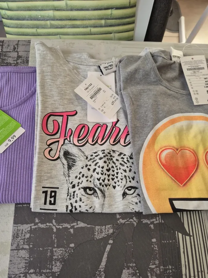 Lot de 3 Tee-shirt manches longues 10/12 ans - photo numéro 3