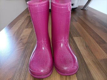 Bottes de pluie roses pailletées 25-26