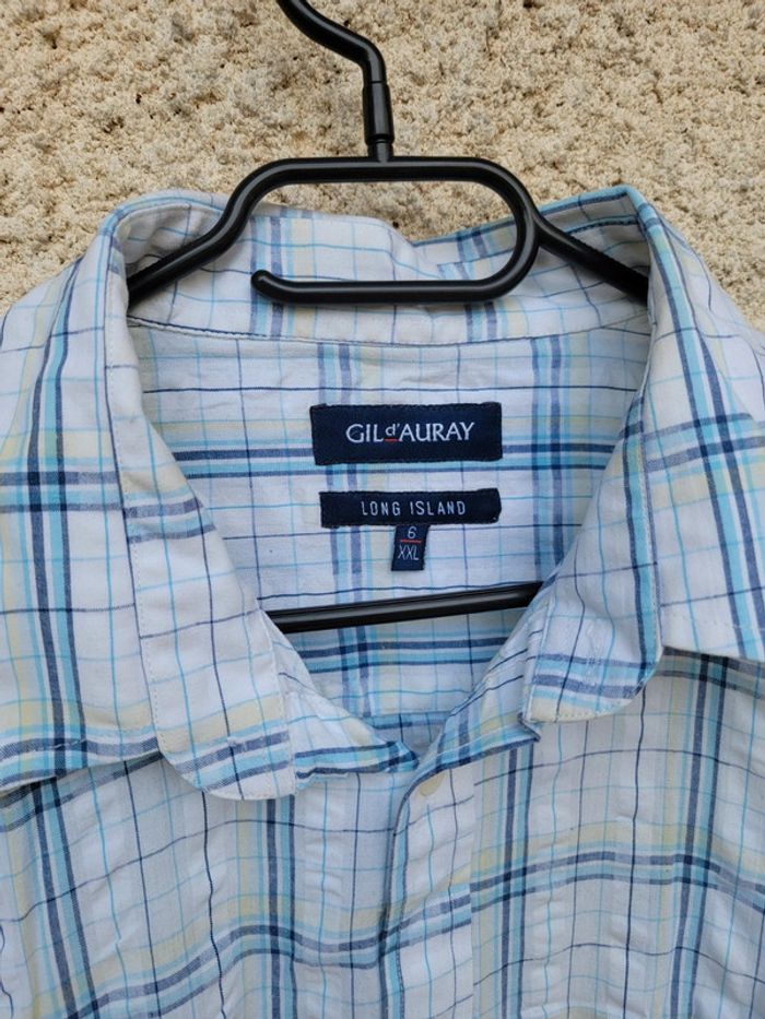 Chemise à carreaux d'été, manches courtes, vintage baggy oversize - photo numéro 2