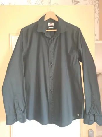 Chemise homme noire slim fit Lee Cooper L comme neuve