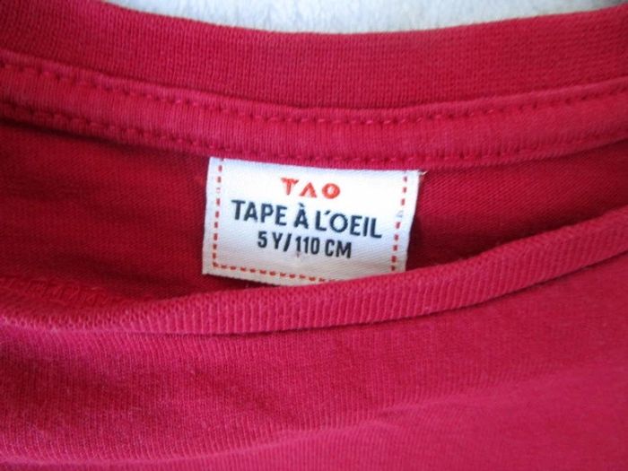T-shirt rouge TAO 5 ans - photo numéro 6
