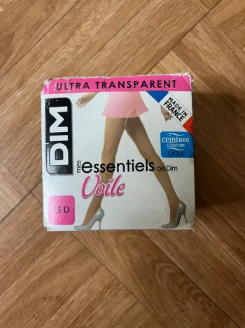 Collant ultra transparent ambre 15D - 4 DiM (NEUF)