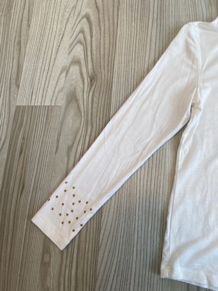 Col roulé blanc étoiles orchestra 6 ans - photo numéro 5