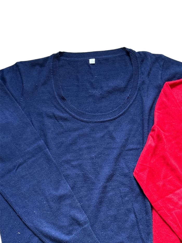 Lot de 2 pulls fin#taille L - photo numéro 2
