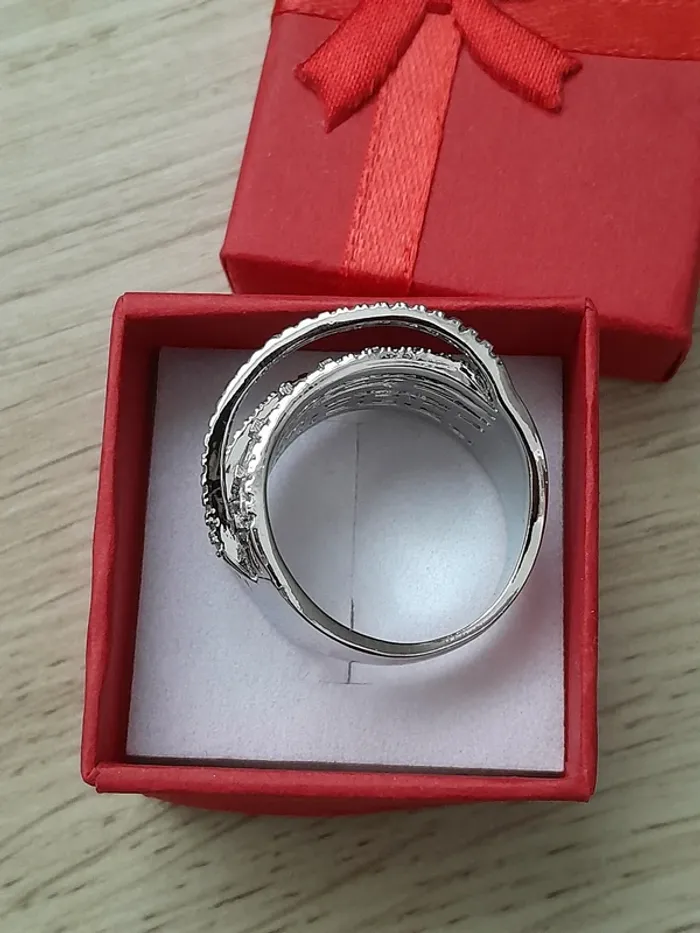 Large Bague avec strass en cristal, style Bohème,  taille 60 - photo numéro 4