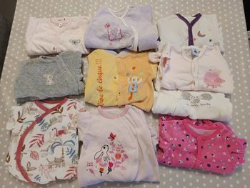 Lot de 10 pyjamas Kiabi petit béguin