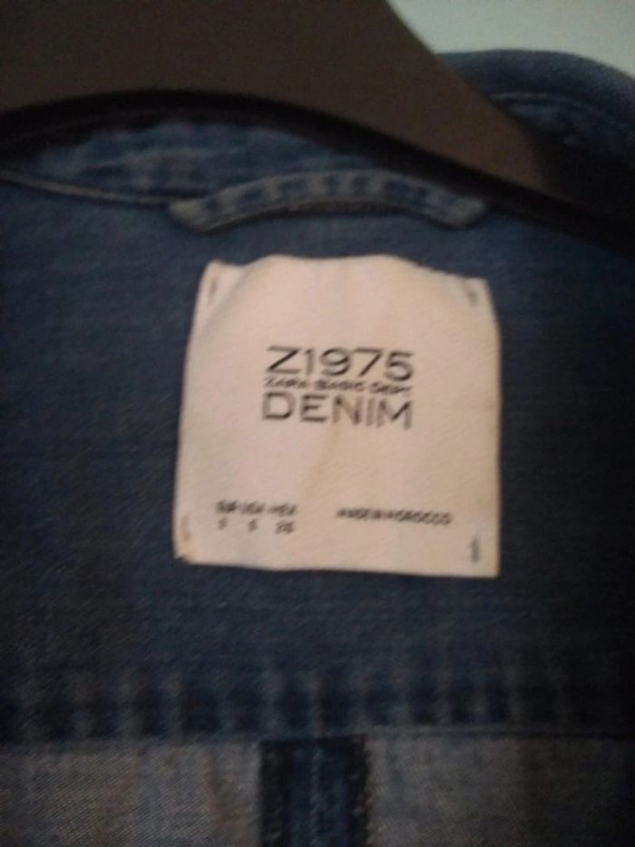 Chemise en jean denim bleu taille s - photo numéro 4