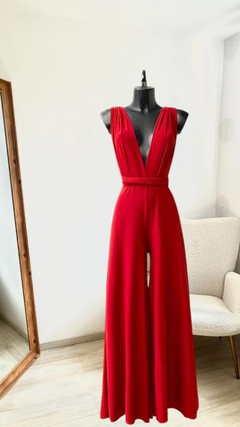 Combi rouge positions multiples dos nu faite en France