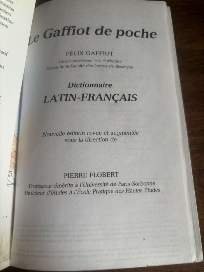Le gaffiot de poche dictionnaire latin français - photo numéro 3