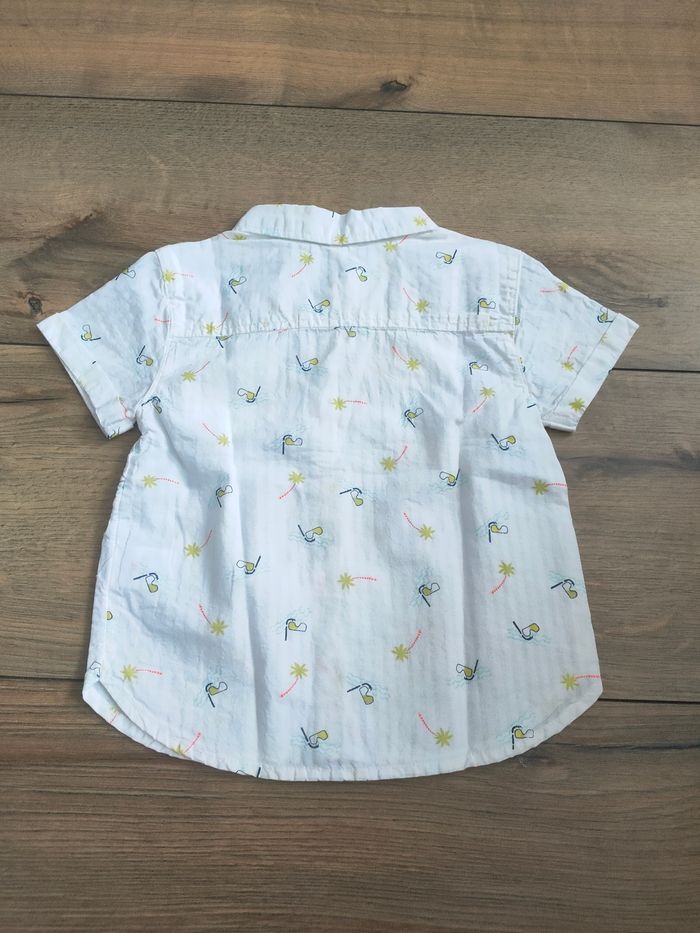 Chemisette manches courtes blanche orchestra 18 mois - photo numéro 4