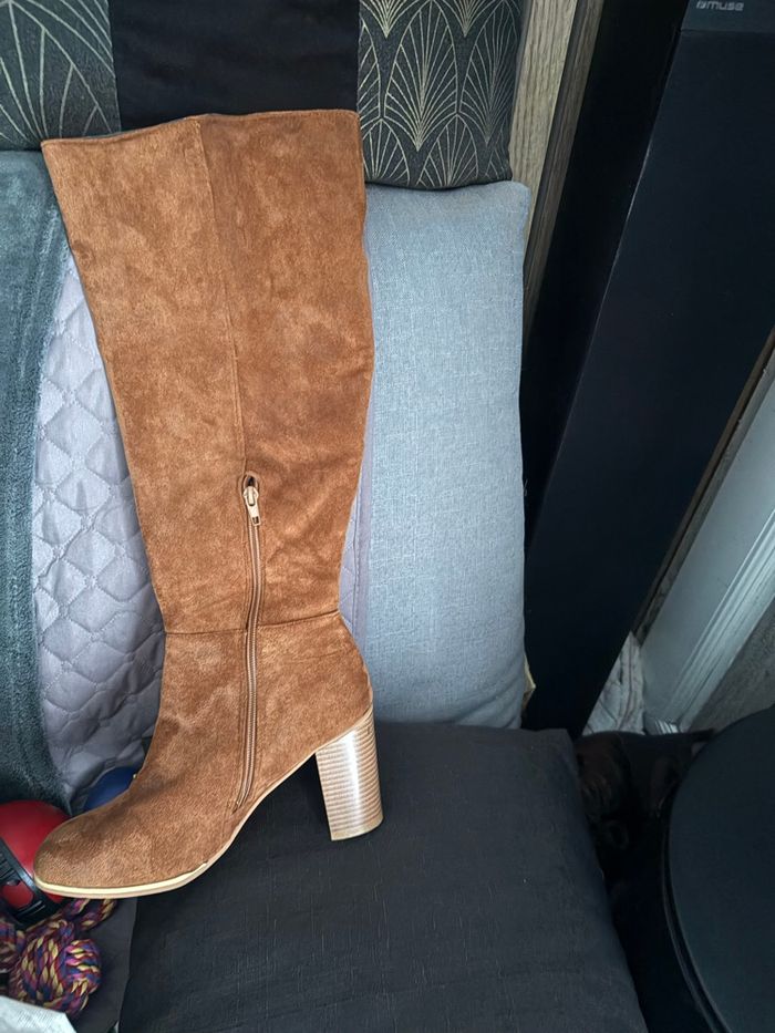 Bottes hautes camel - photo numéro 3