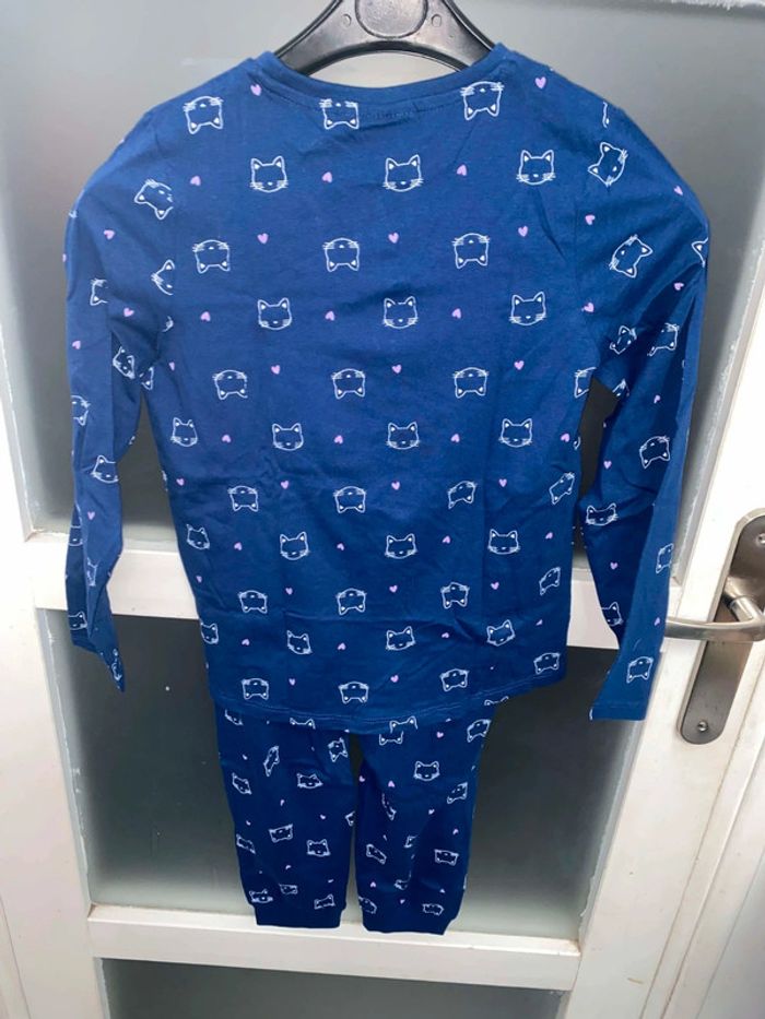 Pyjama enfant 5/6 ans motif chat - photo numéro 2