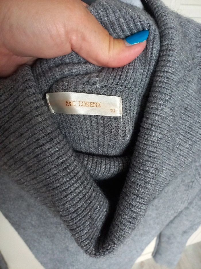 Robe pull femme grise - photo numéro 2