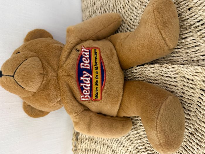 Doudou peluche micro ondable ours beige Beddy Bear INTELEX - photo numéro 6