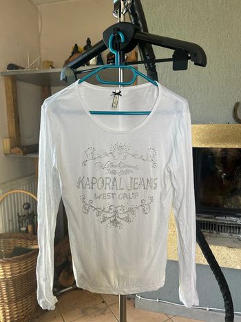Teeshirt manches longues Kaporal blanc