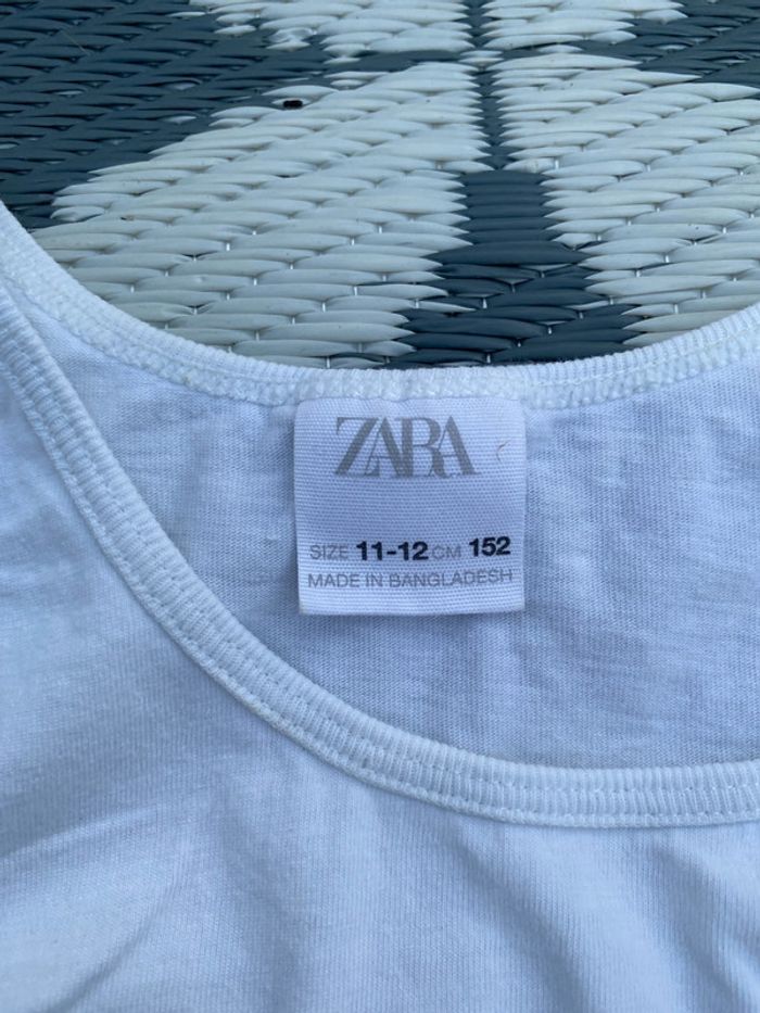 Top blanc Zara 11-12 ans - photo numéro 3