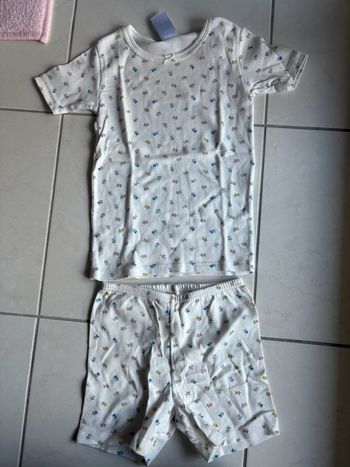 Pyjama petit bateau motif fleurs