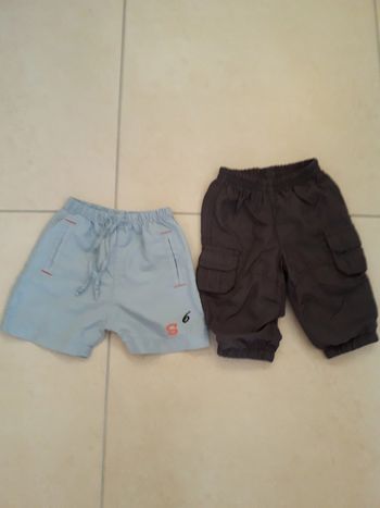 Lot pantalon + short