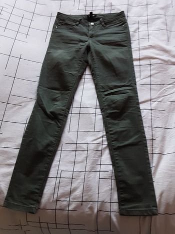 Jean 5 poches slim kaki
