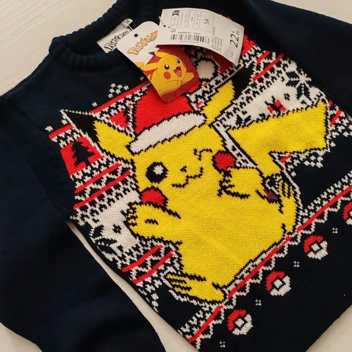 🧣Pull Pikachu Pokémon (5ans) Hiver Noël 🧣 - photo numéro 5