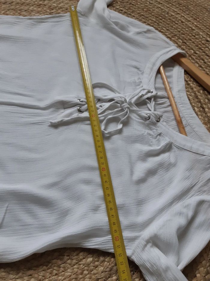 Haut blanc manches 3/4 - photo numéro 9