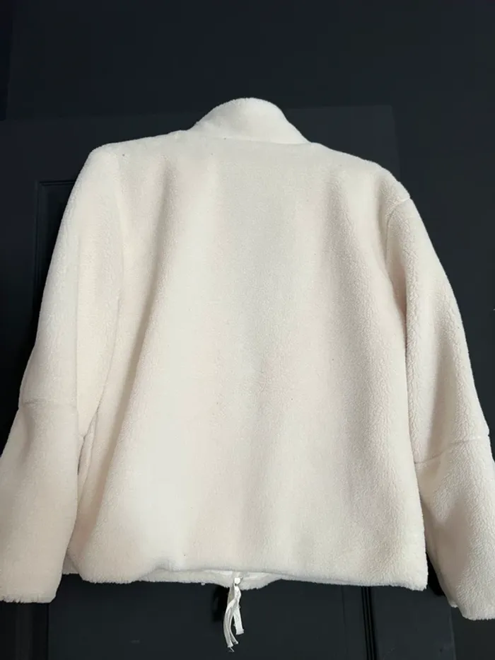 Veste en moumoute beige pour femme S - photo numéro 6