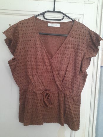 Haut marron, marque Promod, taille S/M