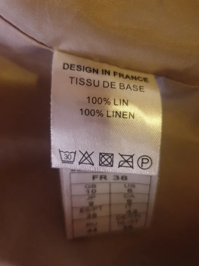 Imperméable 100% lin - photo numéro 3