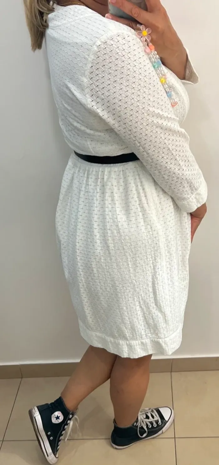 Robe Chic Blanche Ikks - photo numéro 5