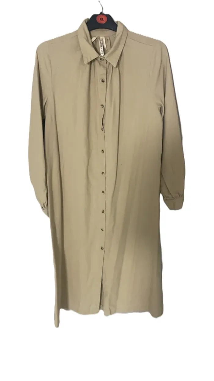 Robe-chemise Hangar 86 kaki clair – Taille L