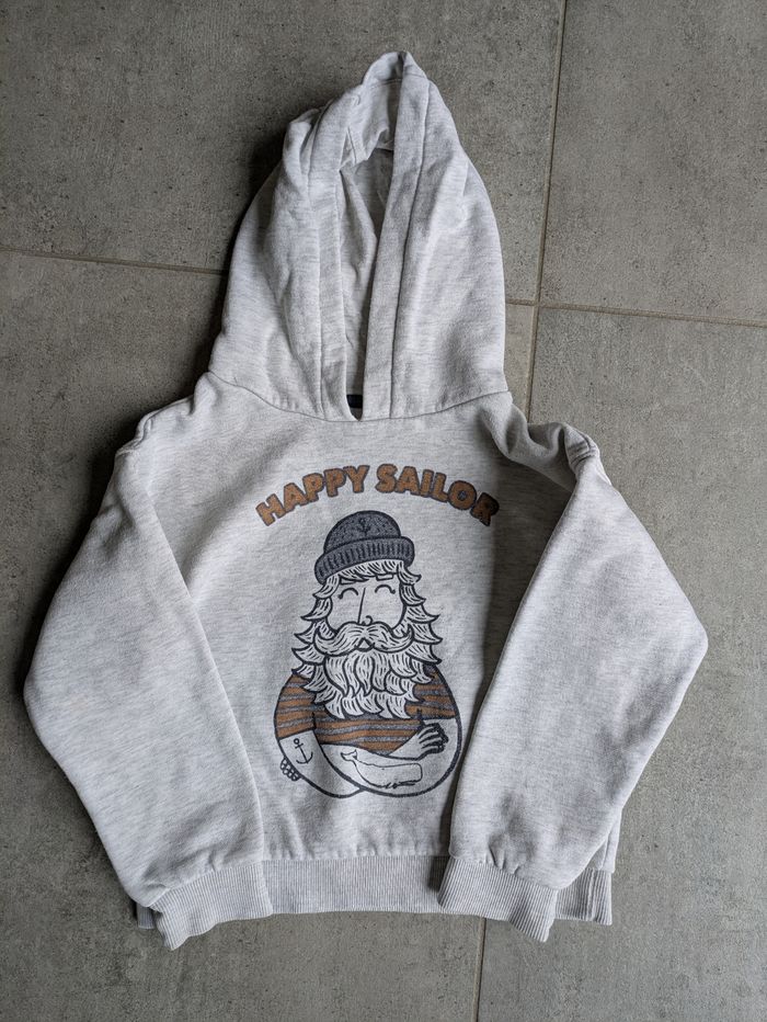 Sweat à capuche 6 ans marin Vertbaudet