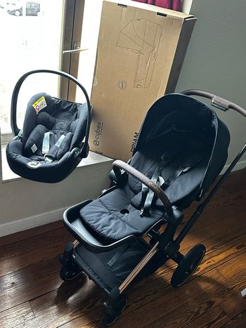 Trio PRIAM POUSSETTE CYBEX (châssis, Nacelle et siège aussi)