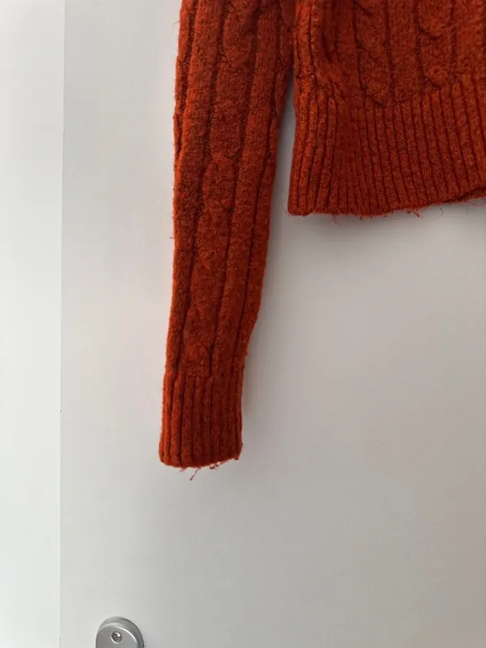 Pull orange d’hiver Stradivarius - photo numéro 4
