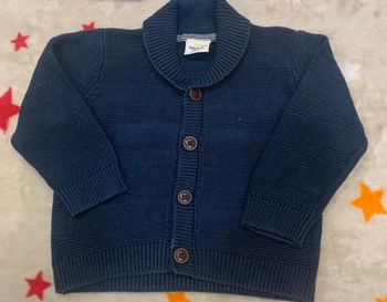 Gilet Tape À L’Oeil Bleu Marine 18 Mois