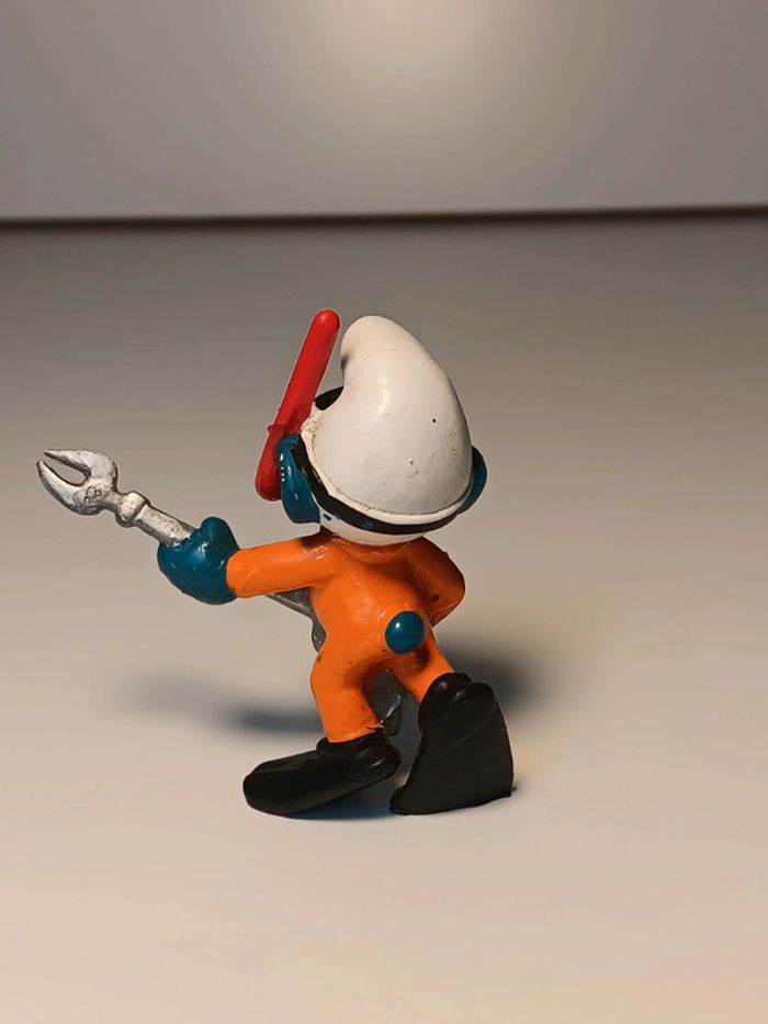 Figurine vintage schleich Schtroumpf plongée sous-marine peyo W.germany - photo numéro 3
