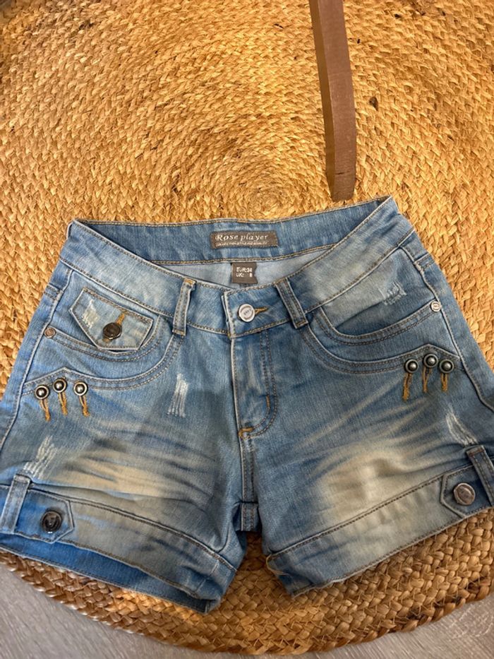 Short en jean femme taille 34 - photo numéro 2