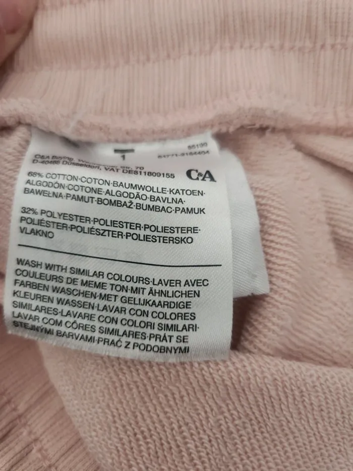 Jogging rose saumonée taille s c&a - photo numéro 5