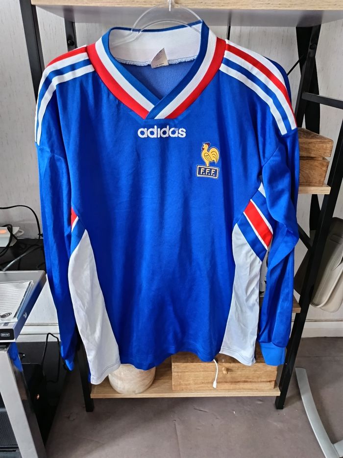 Maillot foot homme Adidas équipe de France vintage - photo numéro 9