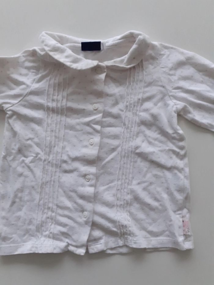 Chemise fille 23 mois blanc Sergent Major - photo numéro 2