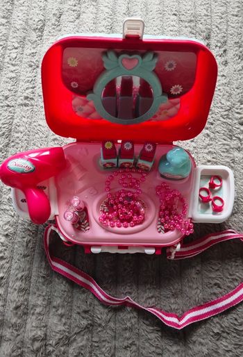 Valisette coiffeuse maquillage 2en1