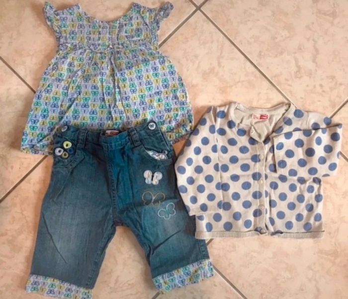 Ensemble 3 pièces dpam 12 mois