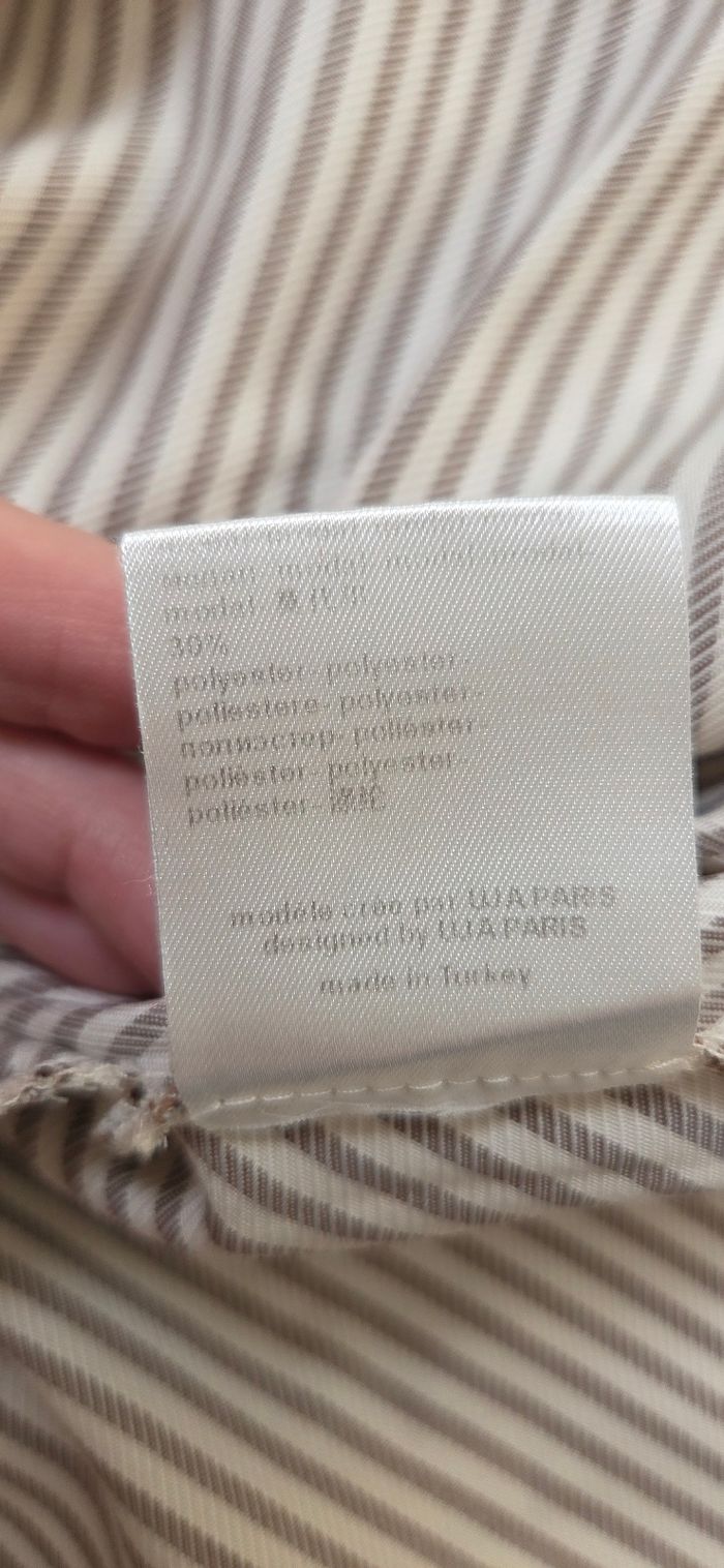 Robe Un jour Ailleurs taille 42 beige et blanche en très bon état - photo numéro 8