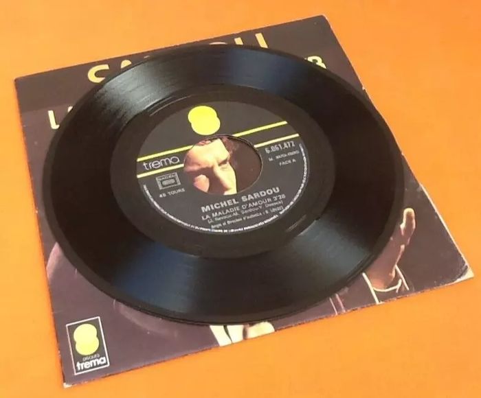 Vinyle 45 tours Michel Sardou La maladie d' amour (1973) trema 6061 472 - photo numéro 4