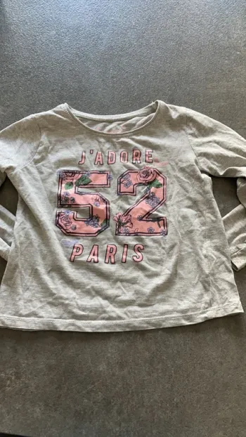 Teeshirt manches longues fille 4 ans