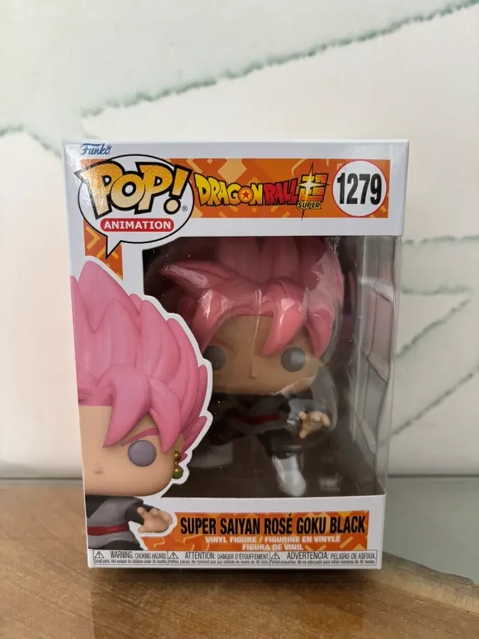 Funko pop figurine DBZ Super Saiyan rosé goku black