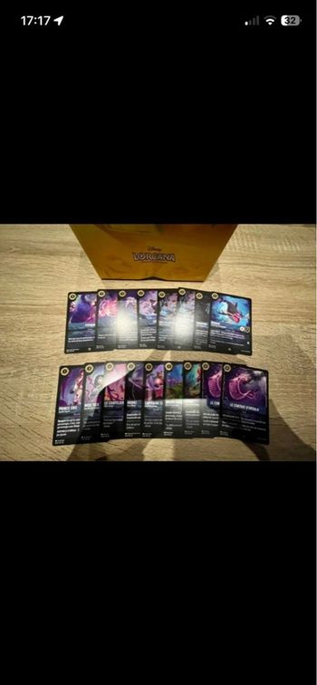 Lot cartes Lorcana Quête des illumineurs, menaces des profondeurs